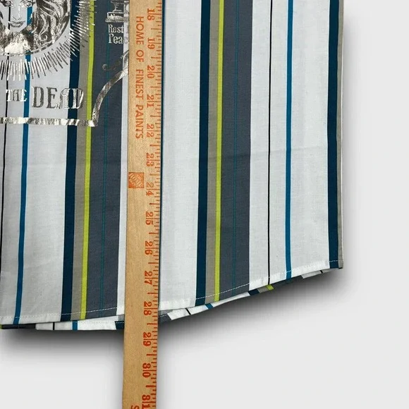 Disney Haunted Mansion Mens Medium Multicolor Striped Madame Leota Button Shirt - Picture 10 of 10